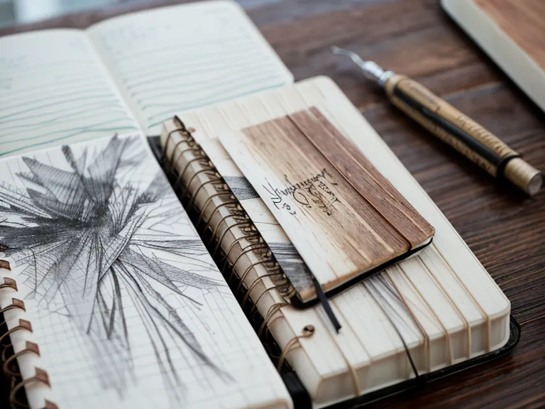 Handwritten journal pages from a daily spiritual practice — mindfulness and creative routine notes in soft morning light
