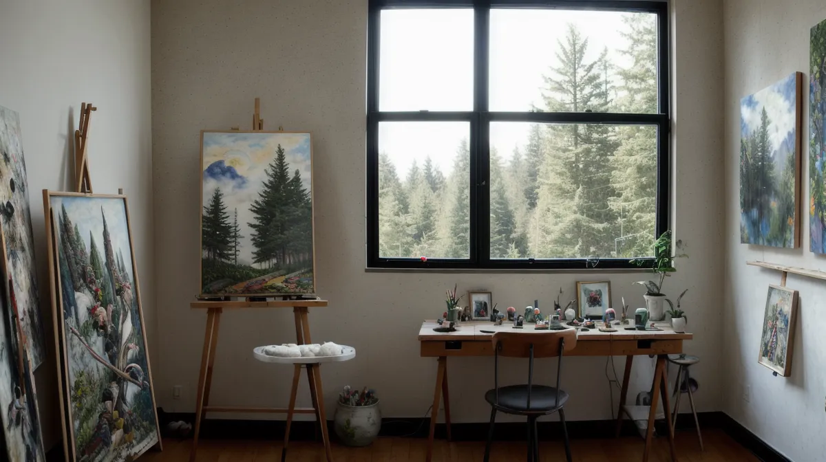 Energy sensitivity during a spiritual awakening — an illustrator noticing the room's energy shift mid-sketch