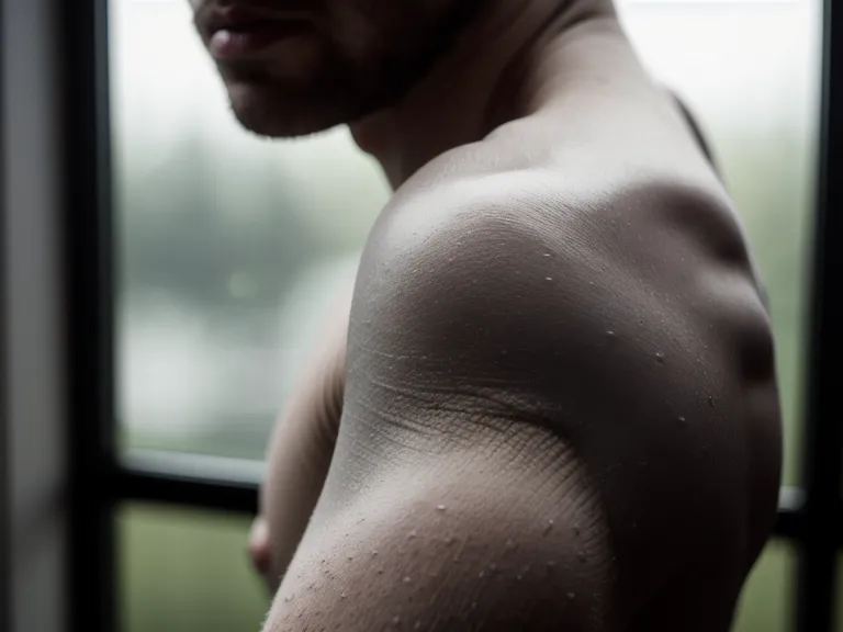 Static electricity rising on skin during a thunderstorm, a physical sign of energy sensitivity