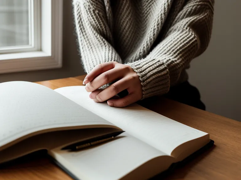 Hand journaling lucid dreaming notes as part of a creative process for visual inspiration