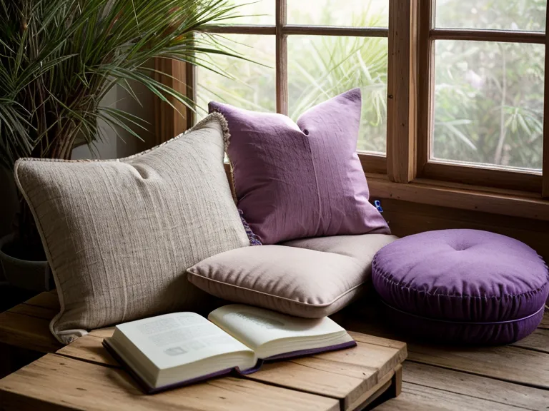 Meditation cushion and candle in a sunlit corner, part of a grounding-techniques routine for spiritual burnout