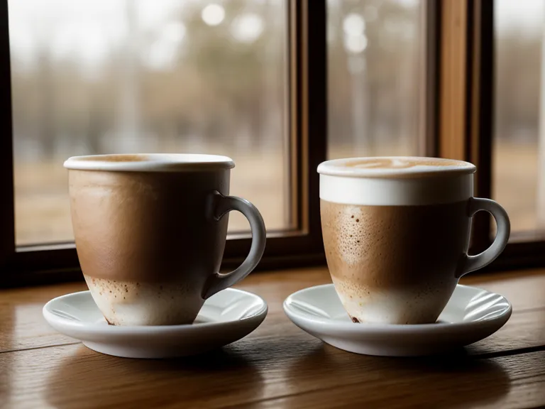 Two coffee cups on a wooden cafe table, a quiet pause before a hard conversation about friendships